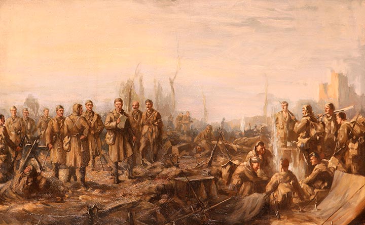 After Neuve Chapelle (10 March 1915) by Joseph Gray, 1915.